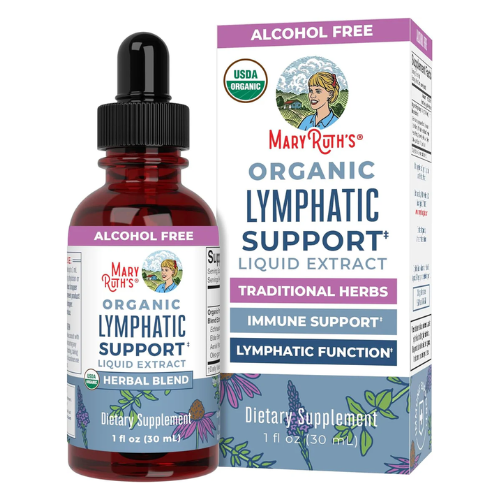 MaryRuth's Lymphatic Support Herbal Blend Liquid Drops - USDA Organic Lymphatic Cleanse - Echinacea & Elderberry - Blue Vervain - Vegan - 30 Servings